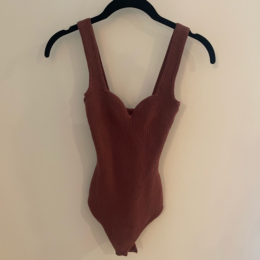 A&F Sweetheart Sweater Tank Bodysuit